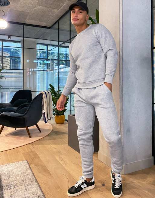 Crew neck hot sale tracksuit