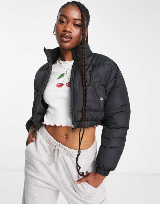 Asos cropped puffer outlet jacket