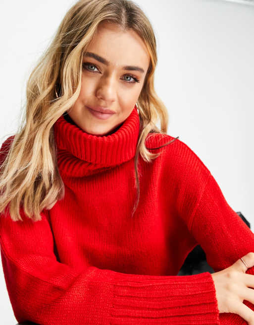 Roll neck 2025 red jumper