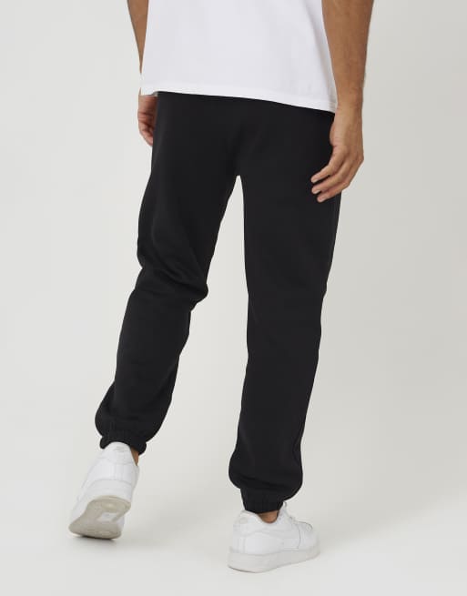 Brave Soul Cuffed loose fit joggers in black, 2 of 4