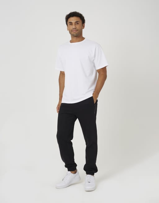 Brave Soul Cuffed loose fit joggers in black, 3 of 4