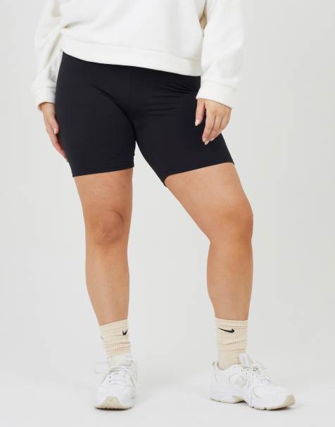 Brave Soul Curve legging shorts in black - view 1