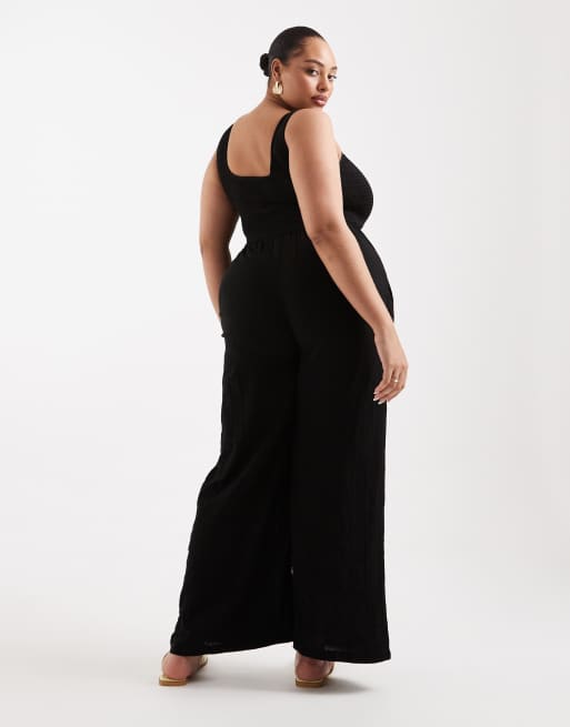 Brave Soul Curve – Svart jumpsuit med djup halsringning, 3 av 4