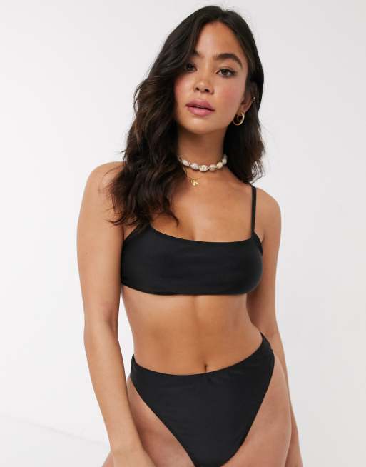 Brave Soul – Czarny dół od bikini z wysokim stanem, 4 z 4