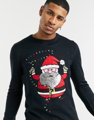 mens black christmas jumper