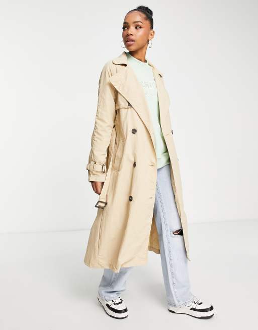 Khaki mac coat on sale womens