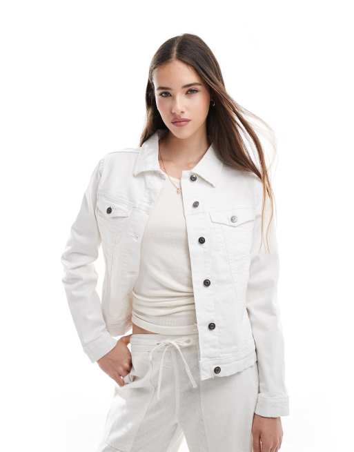 Brave Soul Denim jacket in white