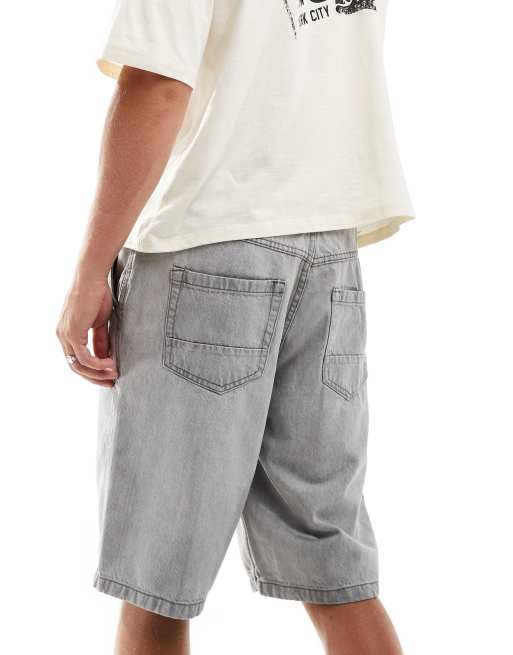 Brave Soul denim shorts in washed grey ASOS