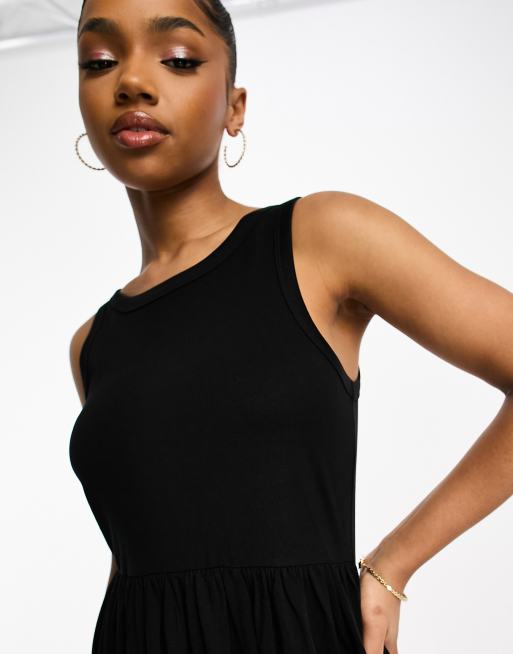 Brave Soul – Derrie – Czarna luźna sukienka midi, 3 z 4
