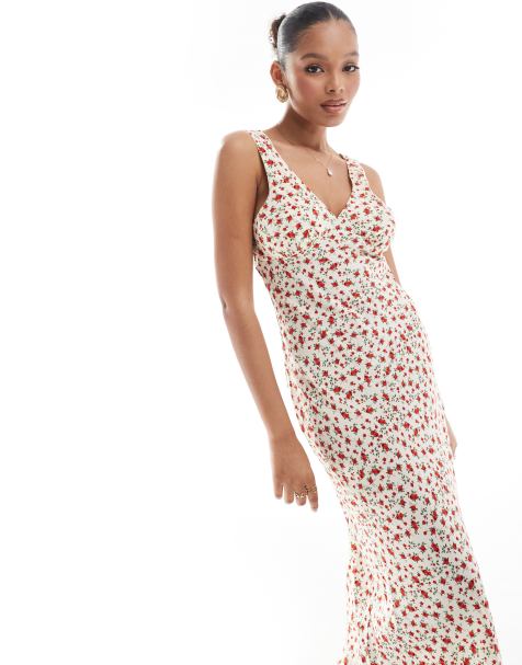 Brave Soul ditsy print dress in cream - view 1