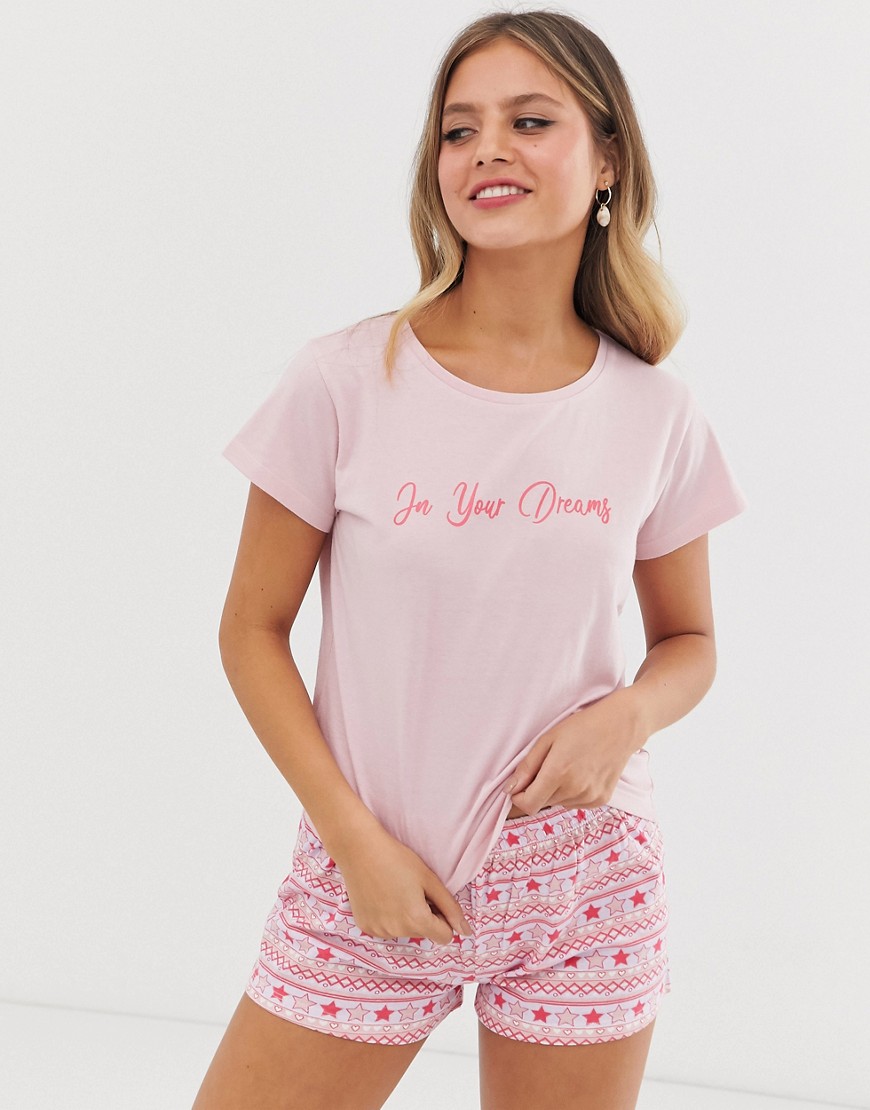 Brave Soul – Dreams – Pyjamas med shorts-Flerfärgad