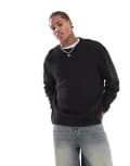 [Brave Soul] Brave Soul drop shoulder jumper in black XL BLACK