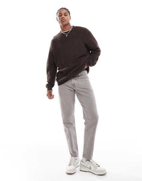 Brave Soul drop shoulder jumper in chocolate brown - view 1