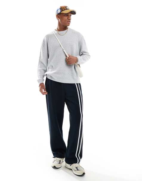 Brave Soul drop shoulder jumper in ecru marl - view 1