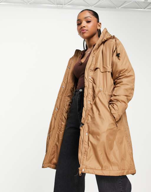 Tan on sale parka jacket