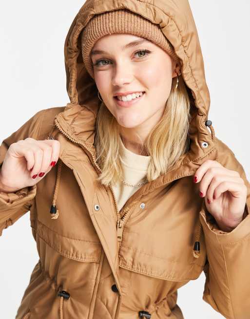 Tan parka outlet coat