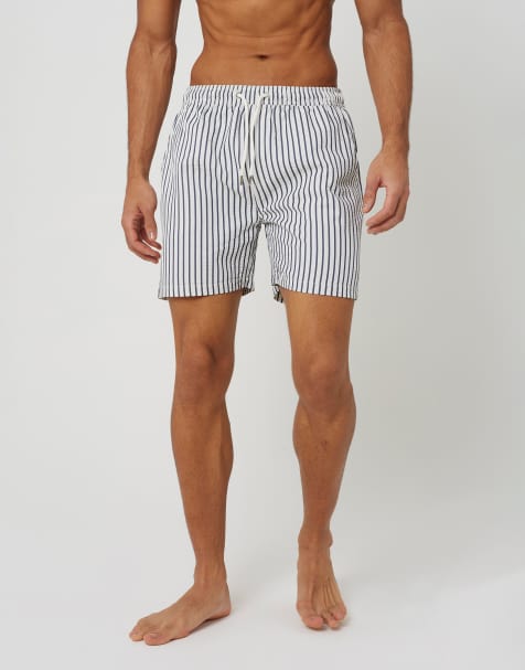 Brave Soul Elasticated swimshorts in navy - view 1