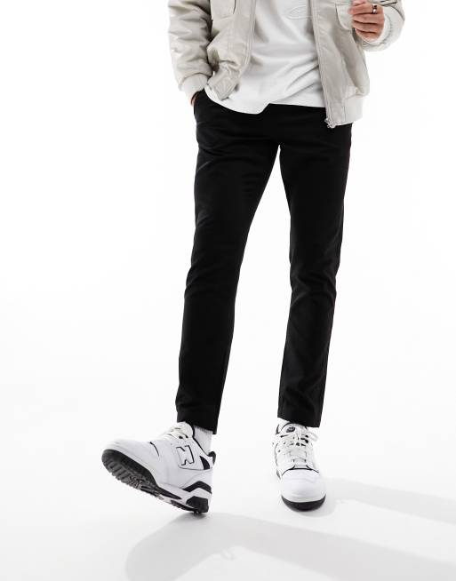Brave Soul elasticated waist chino pants in black, 5 of 5