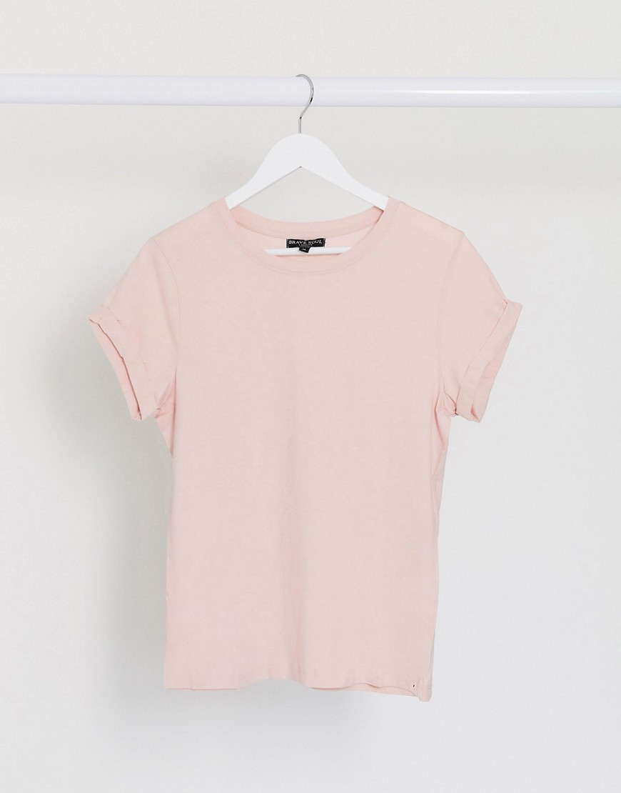 Brave Soul - Eleanor t-shirt i pink