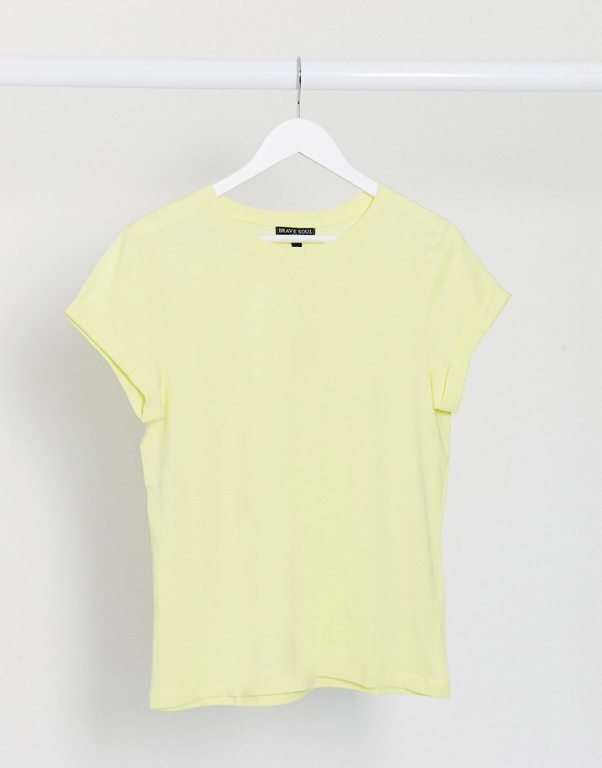 Brave Soul - Eleanor - T-shirt in geel