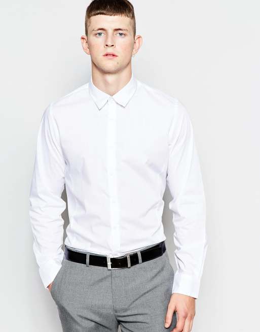 Brave Soul – Elegantes Hemd mit kontrastierendem Ausschnitt