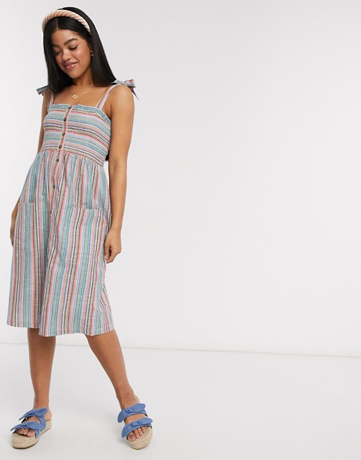 Brave Soul elena striped cami mini dress