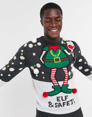 elf and safety christmas jumper