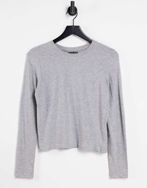 Brave Soul - Ellie - T-shirt met lange mouwen in grijs