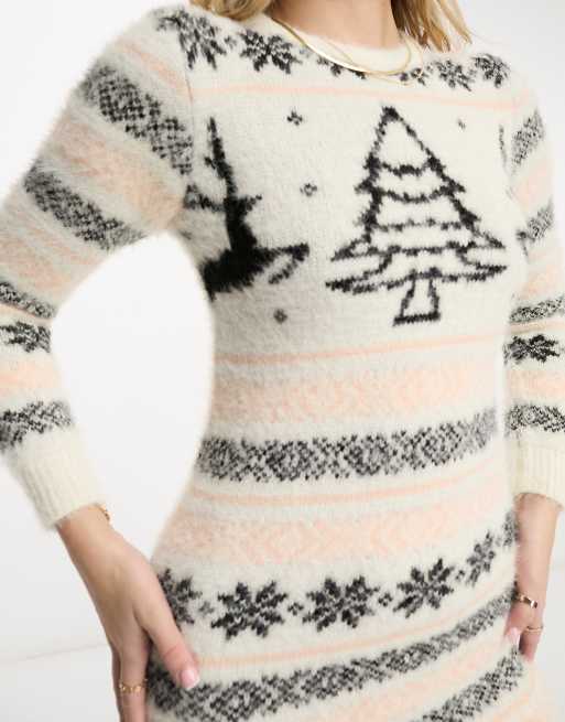 Brave Soul fairisle christmas jumper dress