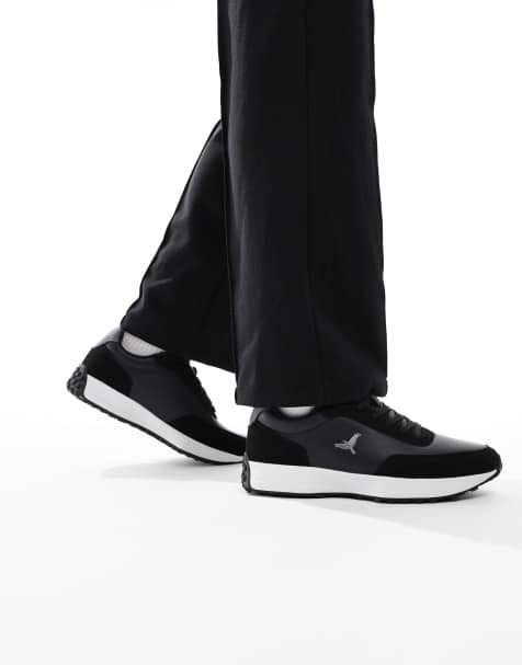 Brave Soul Faux suede trainers in navy - view 1