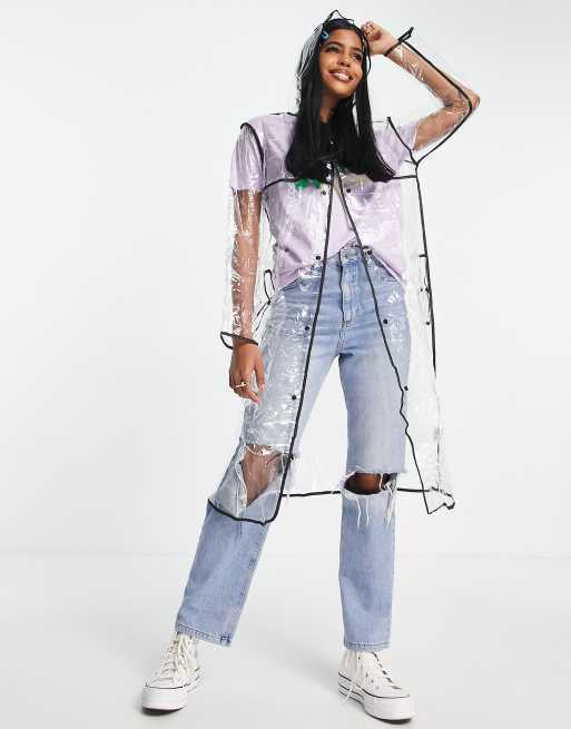 Clear raincoat clearance asos