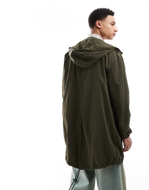 Brave Soul festival windbreaker jacket in khaki, 4 of 4