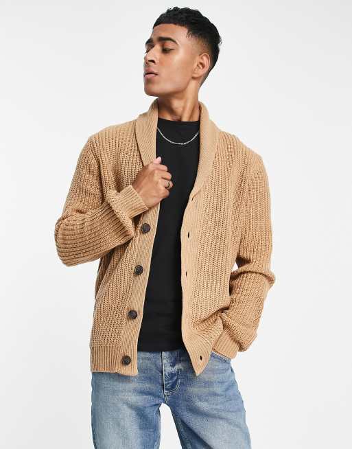 Fisherman shop knit cardigan