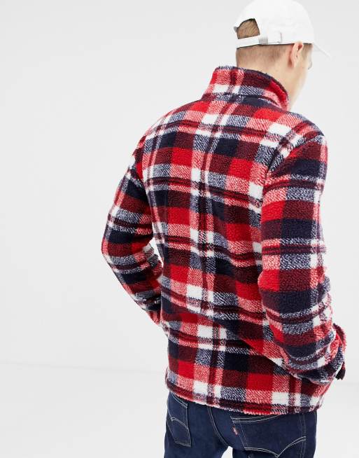 Brave Soul Fleece Check Lined Jacket, 2 of 4