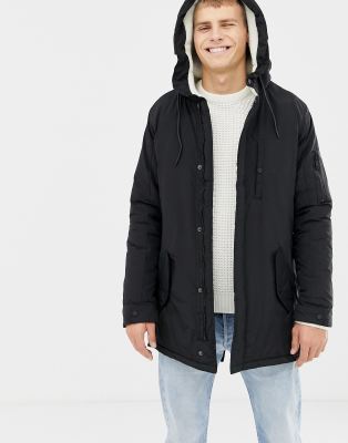 fleece lined hooded jacket