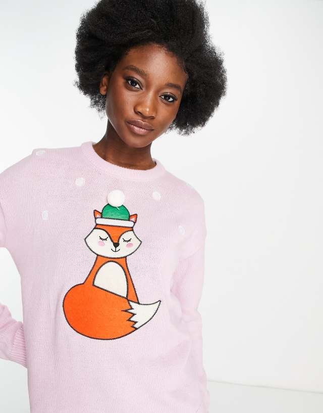 Brave Soul - fox christmas jumper