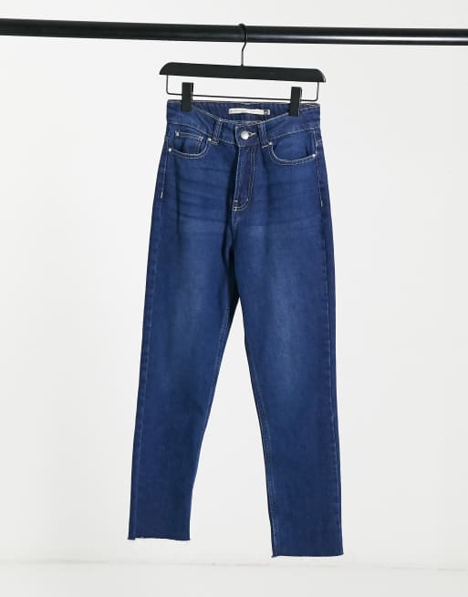 Brave Soul - Fran - Jean mom taille haute - Bleu indigo
