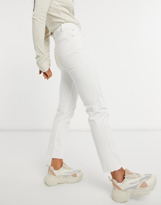 Brave Soul - Fran - Mom jeans met hoge taille in wit