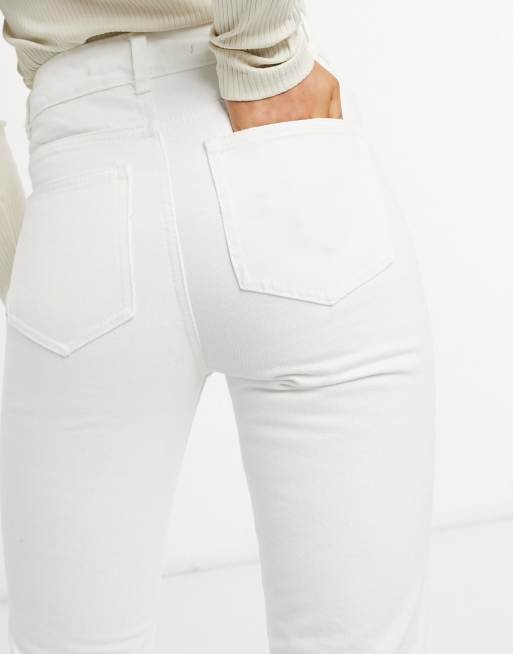 Brave Soul - Fran - Mom jeans met hoge taille in wit, 3 van 4