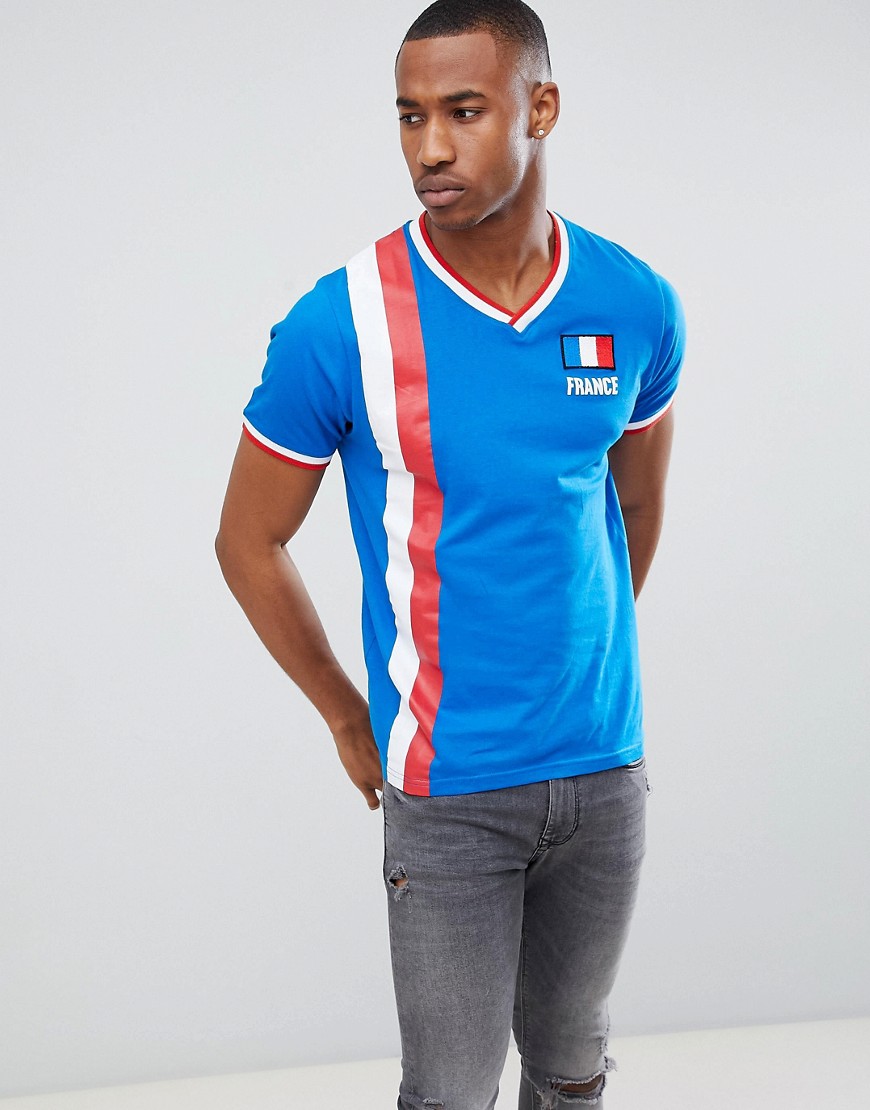 Brave Soul - France T-shirt-Marineblauw