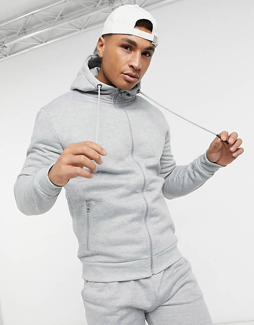 Brave Soul Mens Tracksuit Stark Overhead Hoodie And Joggers Set