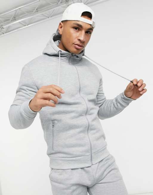 Buy Brave Soul Mens Corp Joggers Light Grey Marl