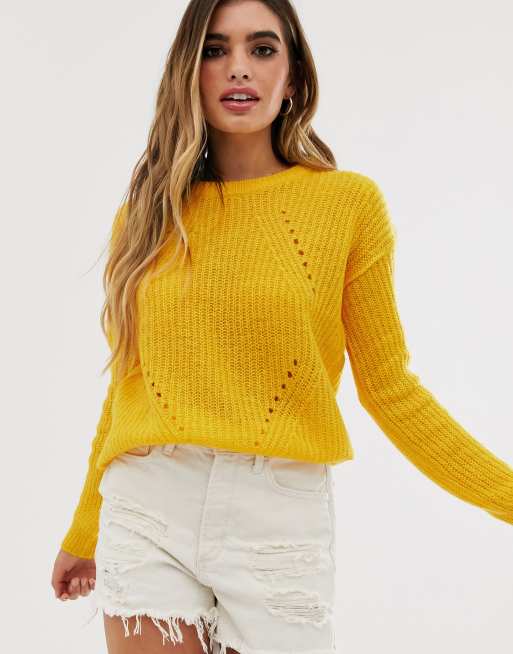 Brave Soul Gelber Pullover Asos