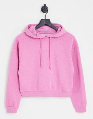 Brave Soul gemma cropped hoodie in pink