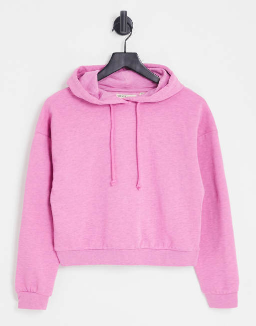 Brave Soul – Gemma – Kurzer Kapuzenpullover in Rosa | ASOS