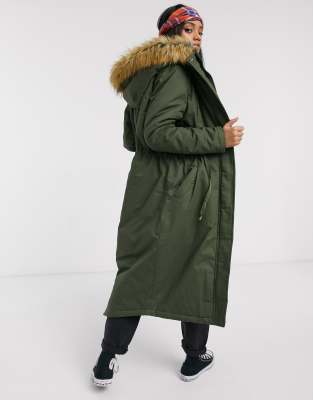 maxi parka coat