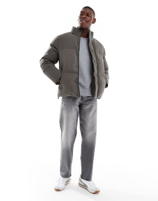 Brave Soul - Gewatteerd pufferjack in taupe, 2 van 5