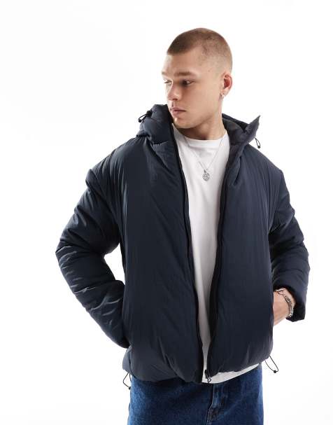 Brave Soul - Giacca imbottita blu navy con cappuccio - view 1
