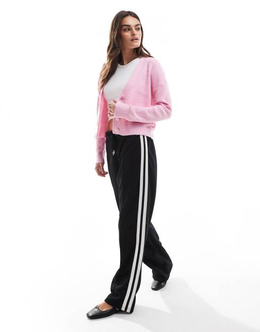 Brave Soul - Gilet boutonné en maille style pêcheur - Rose, 4 de 4