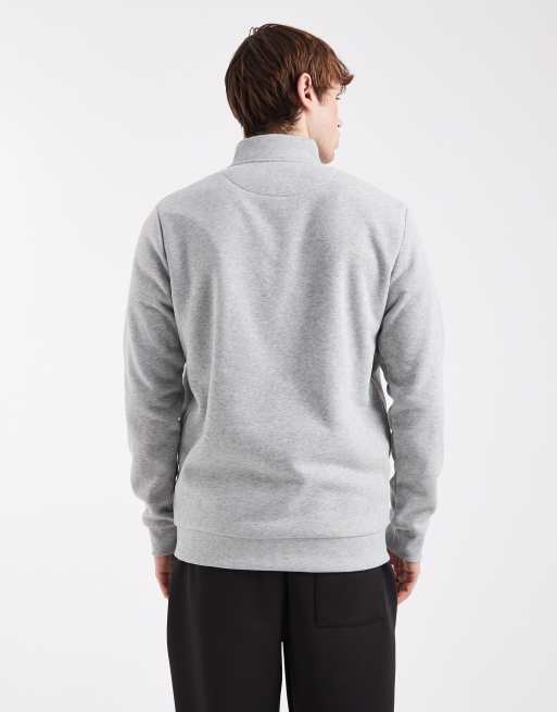 Brave Soul – Gråmelerad sweatshirt med kvartslång dragkedja och ståkrage, 3 av 5